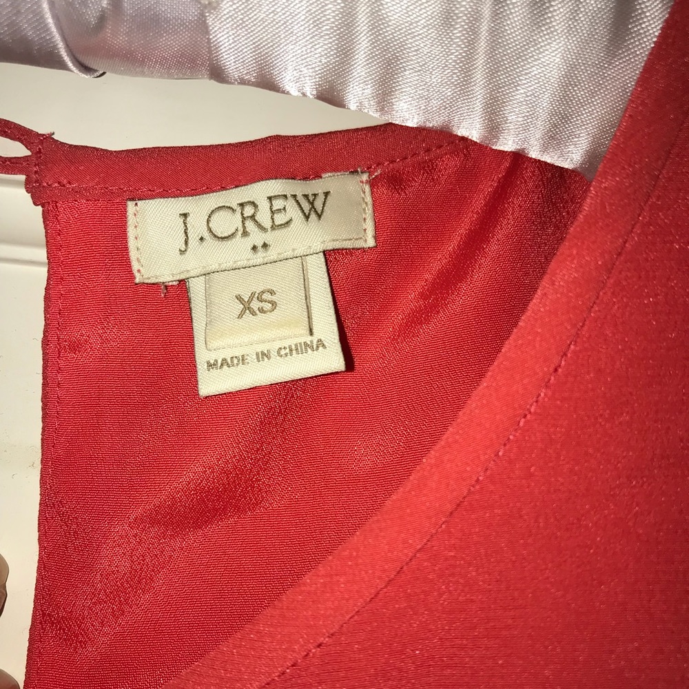 J. Crew Red Drawstring Dress - Picture 3 of 3